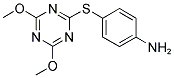 4-[(4,6-DIMETHOXYTRIAZIN-2-YL)THIO]ANILINE 结构式