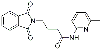 4-(1,3-DIOXO-1,3-DIHYDRO-2H-ISOINDOL-2-YL)-N-(6-METHYLPYRIDIN-2-YL)BUTANAMIDE 结构式