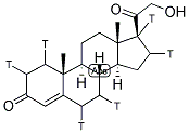 PROGESTERONE, [1,2,6,7,16,17-3H] 结构式