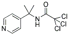 N-[DIMETHYL-(PYRIDIN-4-YL)METHYL]TRICHLOROACETAMIDE 结构式