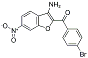 3-AMINO-2-(4-BROMOBENZOYL)-6-NITROBENZOFURAN 结构式