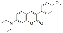 7-DIETHYLAMINO-3(4'-METHOXYPHENYL)COUMARIN 结构式