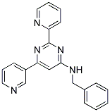 N-BENZYL-2-PYRIDIN-2-YL-6-PYRIDIN-3-YLPYRIMIDIN-4-AMINE 结构式