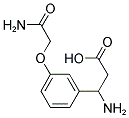 3-AMINO-3-(3-CARBAMOYLMETHOXY-PHENYL)-PROPIONIC ACID 结构式