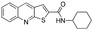 N-CYCLOHEXYLTHIENO[2,3-B]QUINOLINE-2-CARBOXAMIDE 结构式