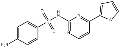 4-AMINO-N-[4-(2-THIENYL)-2-PYRIMIDINYL]BENZENESULFONAMIDE 结构式