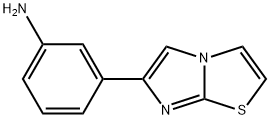 3-(咪唑并[2,1-B]噻唑-6-基)苯胺 结构式