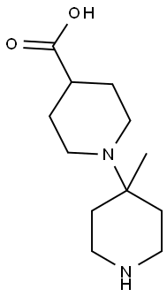 4'-METHYL-[1,4']BIPIPERIDINYL-4-CARBOXYLIC ACID 结构式