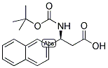 Boc-S-3-氨基-3-(2-萘基)丙酸 结构式