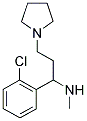 [1-(2-CHLORO-PHENYL)-3-PYRROLIDIN-1-YL-PROPYL]-METHYL-AMINE 结构式