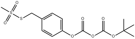 P-O-T-BOC-BENZYLMETHANETHIOSULFONATE 结构式