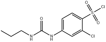 2-CHLORO-4-(3-PROPYLUREIDO)BENZENESULFONYL CHLORIDE 结构式