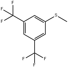3,5-BIS(TRIFLUOROMETHYL)THIOANISOLE 结构式