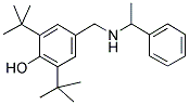 2,6-DI-TERT-BUTYL-4-[(1-PHENYL-ETHYLAMINO)-METHYL]-PHENOL 结构式