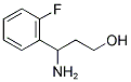 3-氨基-3-(2-氟-苯基)-丙-1-醇 结构式