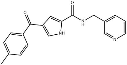 4-(4-METHYLBENZOYL)-N-(3-PYRIDINYLMETHYL)-1H-PYRROLE-2-CARBOXAMIDE 结构式