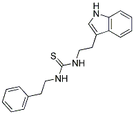 N-[2-(1H-INDOL-3-YL)ETHYL]-N'-(2-PHENYLETHYL)THIOUREA 结构式