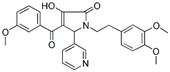 1-(3,4-DIMETHOXYPHENETHYL)-3-HYDROXY-4-(3-METHOXYBENZOYL)-5-(PYRIDIN-3-YL)-1H-PYRROL-2(5H)-ONE 结构式