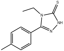 4-乙基-5-(4-甲基苯基)-4H-1,2,4-三唑-3-硫醇 结构式