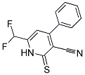 6-DIFLUOROMETHYL-4-PHENYL-2-THIOXO-1,2-DIHYDRO-PYRIDINE-3-CARBONITRILE 结构式