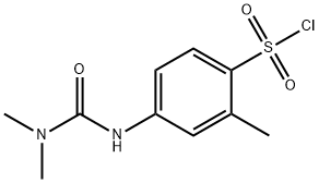 4-(3,3-DIMETHYL-UREIDO)-2-METHYL-BENZENESULFONYL CHLORIDE 结构式