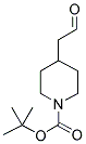 4-(2-氧乙基)哌啶-1-羧酸叔丁酯 结构式