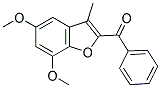 2-Benzoyl-5,7-dimethoxy-3-methylbenzofuran 结构式