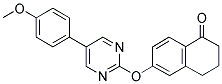 6-([5-(4-METHOXYPHENYL)PYRIMIDIN-2-YL]OXY)-3,4-DIHYDRONAPHTHALEN-1(2H)-ONE 结构式