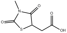 (3-METHYL-2,4-DIOXO-THIAZOLIDIN-5-YL)-ACETIC ACID 结构式