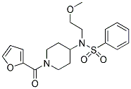 1-((2-FURANYL)CARBONYL)-4-((2-METHOXYETHYL)(PHENYLSULPHONYL)AMINO)PIPERIDINE 结构式