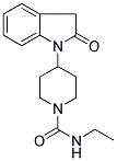 4-(2,3-Dihydro-2-oxo-(1H)-indol-1-yl)-N-ethylpiperidine-1-carboxamide 结构式