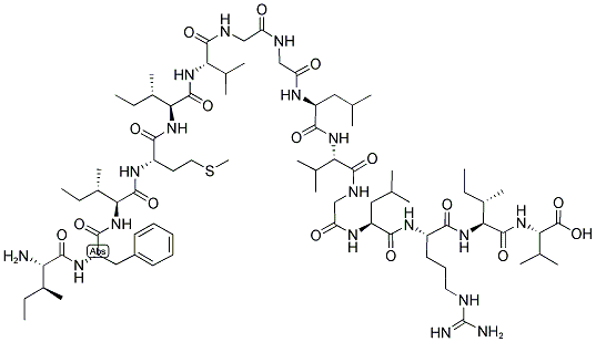 H-ILE-PHE-ILE-MET-ILE-VAL-GLY-GLY-LEU-VAL-GLY-LEU-ARG-ILE-VAL-OH 结构式