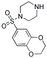1-(2,3-DIHYDRO-1,4-BENZODIOXIN-6-YLSULFONYL)PIPERAZINE 结构式