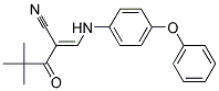 2-(2,2-DIMETHYLPROPANOYL)-3-((4-PHENOXYPHENYL)AMINO)PROP-2-ENENITRILE 结构式