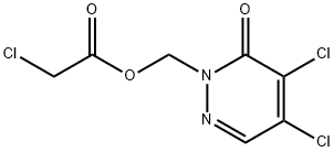 [4,5-DICHLORO-6-OXO-1(6H)-PYRIDAZINYL]METHYL 2-CHLOROACETATE 结构式