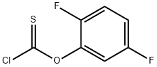 2,5-二氟苯基硫代氯甲酸酯 结构式