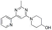 1-(2-METHYL-6-PYRIDIN-2-YLPYRIMIDIN-4-YL)PIPERIDIN-4-OL 结构式
