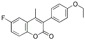 3(4'-ETHOXYPHENYL)-6-FLUORO-4-METHYLCOUMARIN 结构式