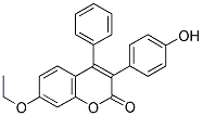 7-ETHOXY-3-(4'-HYDROXYPHENYL)-4-PHENYL COUMARIN 结构式