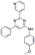 N-(4-METHOXYPHENYL)-6-PHENYL-2-PYRIDIN-3-YLPYRIMIDIN-4-AMINE 结构式