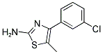 4-(3-CHLORO-PHENYL)-5-METHYL-THIAZOL-2-YLAMINE 结构式