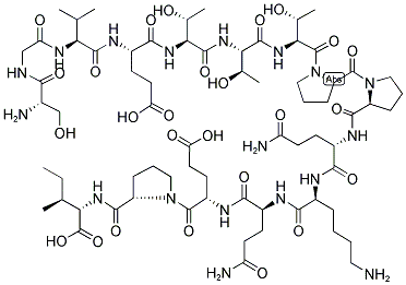 H-Ser-Gly-Val-Glu-Thr-Thr-Thr-Pro-Pro-Gln-Lys-Gln-Glu-Pro-Ile-OH 结构式