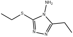 3-乙基-5-(乙基硫代)-4H-1,2,4-三唑-4-胺 结构式