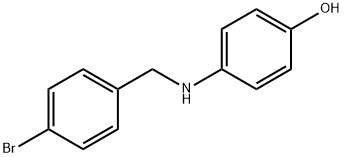 4-((4-BROMOBENZYL)AMINO)PHENOL 结构式
