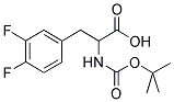 BOC-3,4-DIFLUORO-DL-PHE-OH 结构式