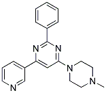 4-(4-METHYLPIPERAZIN-1-YL)-2-PHENYL-6-PYRIDIN-3-YLPYRIMIDINE 结构式