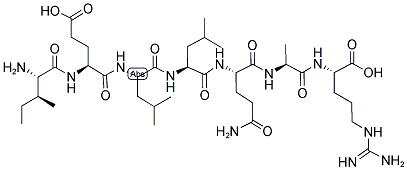ILE-GLU-LEU-LEU-GLN-ALA-ARG 结构式