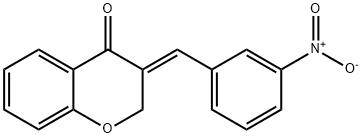 3-[(E)-(3-NITROPHENYL)METHYLIDENE]-2,3-DIHYDRO-4H-CHROMEN-4-ONE 结构式