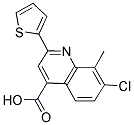 7-氯-8-甲基-2-噻吩-2-基-喹啉-4-羧酸 结构式