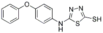 5-(4-PHENOXY-PHENYLAMINO)-[1,3,4]THIADIAZOLE-2-THIOL 结构式
